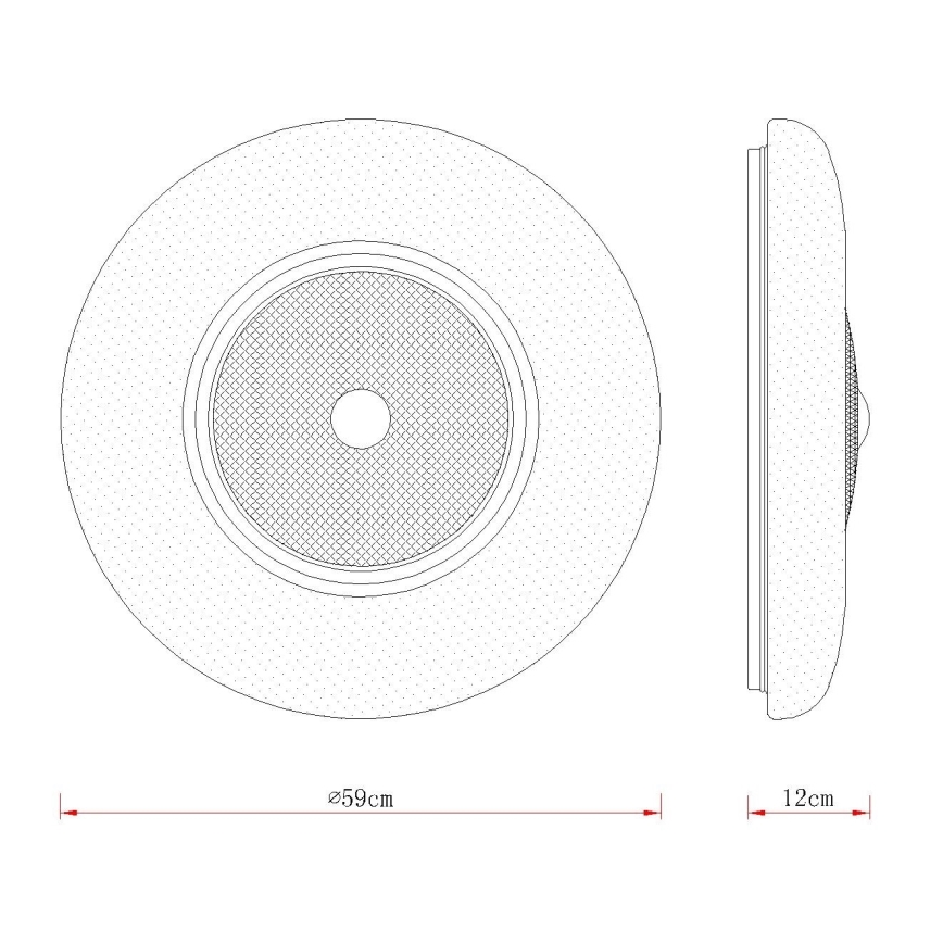 Globo - LED-laelamp LED/48W/230V 2700/4000/6000K läbimõõt 59 cm valge