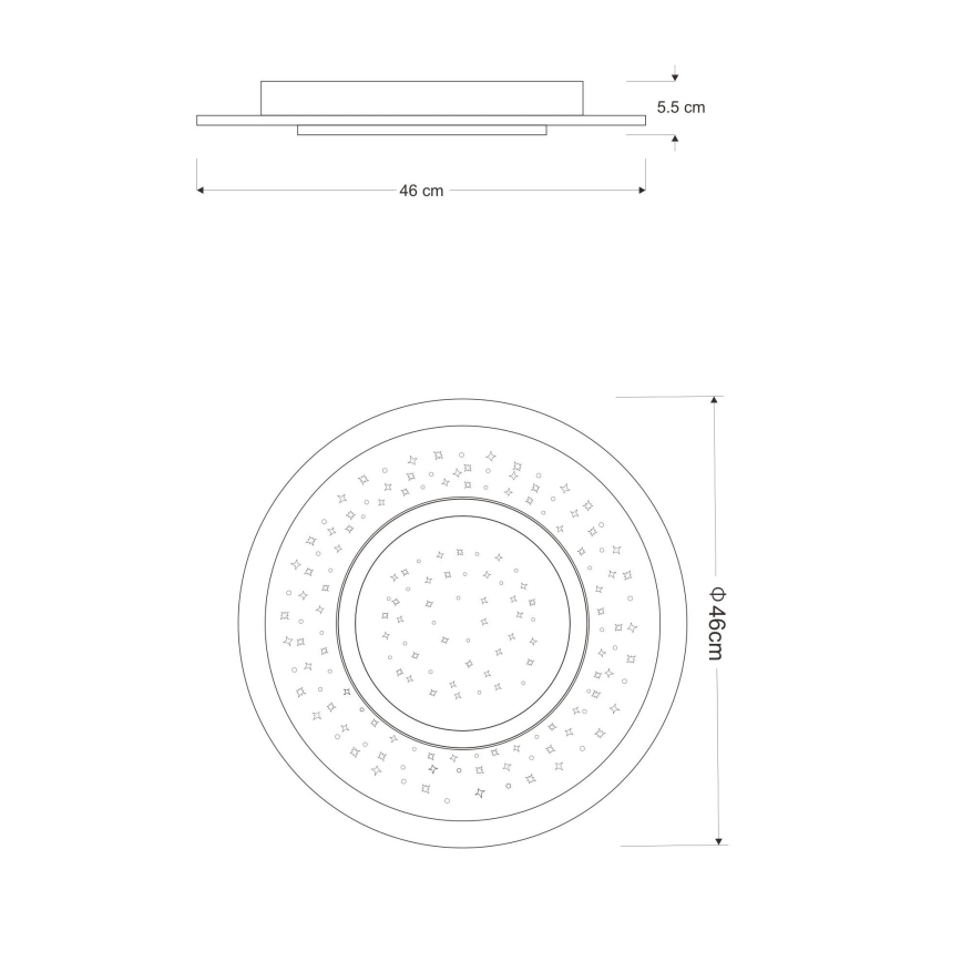 Globo - LED Hämardatav laevalgusti LED/44W/230V 2700-6000K + pult