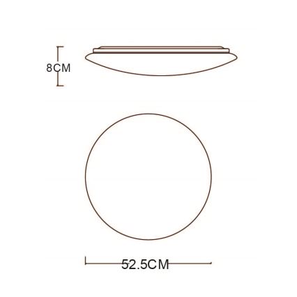 Globo - LED Hämardatav laevalgusti LED/48W/230V 3000-6400K + kaugjuhtimispult