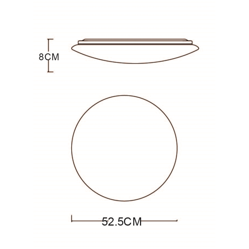 Globo - LED Hämardatav laevalgusti LED/48W/230V 3000-6400K + kaugjuhtimispult
