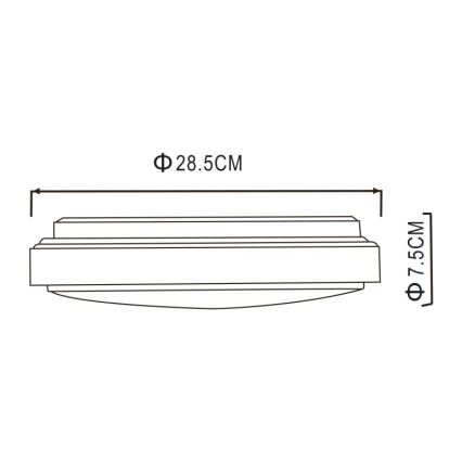 Globo - LED Laevalgusti LED/18W/230V 3000K