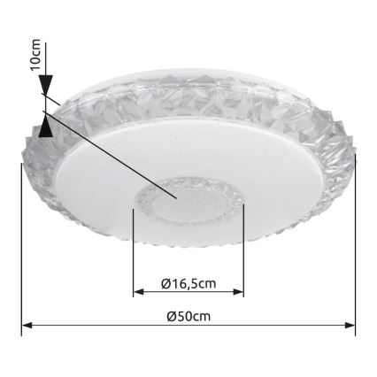 Globo - LED reguleeritav laelamp LED/40W/230V 2700-6500K läbimõõt 50 cm Wi-Fi Tuya + kaugjuhtimispult