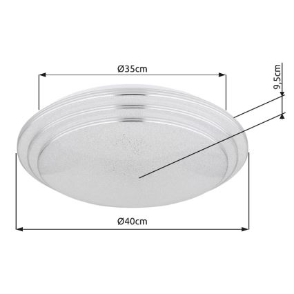 Globo - LED Hämardatav laevalgusti LED/18W/230V d. 40 cm 2700-6500K + kaugjuhtimispult