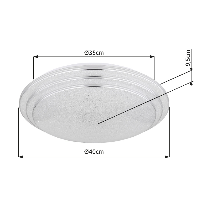 Globo - LED Hämardatav laevalgusti LED/18W/230V d. 40 cm 2700-6500K + kaugjuhtimispult
