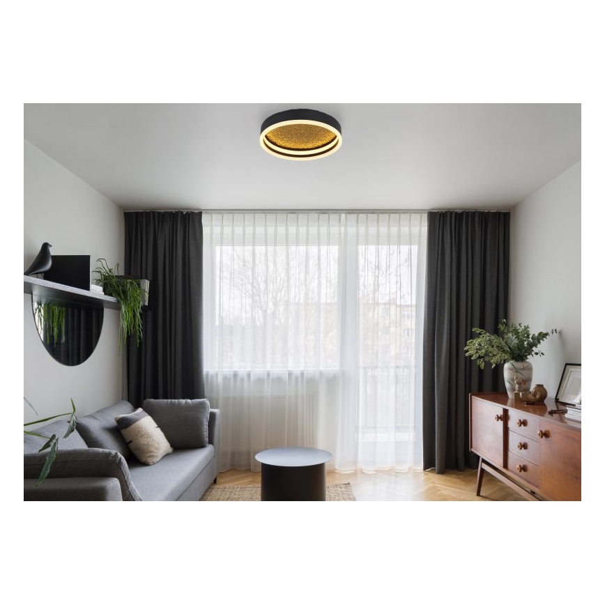 Globo - LED Laevalgusti LED/24W/230V d. 30 cm must