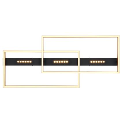 Globo 48461-54 - LED laelamp LUFFY LED/54W/230V 39,8x90 cm must/kuldne