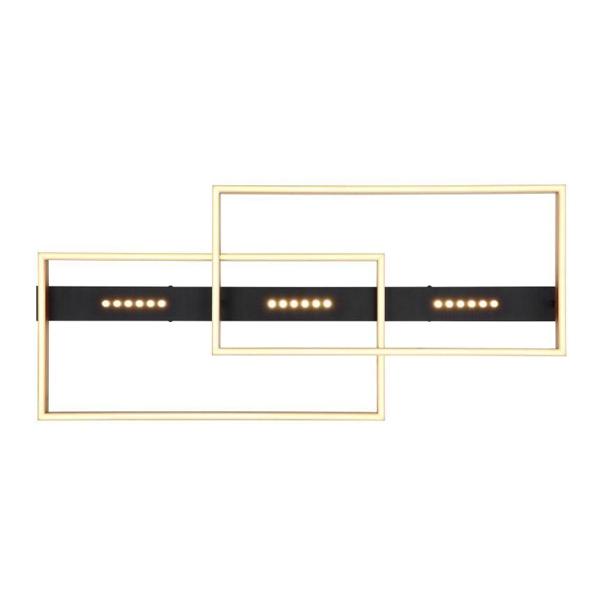 Globo 48461-54 - LED laelamp LUFFY LED/54W/230V 39,8x90 cm must/kuldne