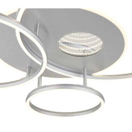 Globo - LED hämardatav laevalgusti LED/54W/230V 2700-6000K 90x70 cm hõbedane + kaugjuhtimispult