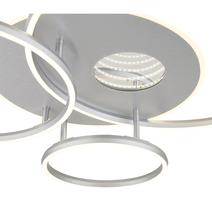 Globo - LED hämardatav laevalgusti LED/54W/230V 2700-6000K 90x70 cm hõbedane + kaugjuhtimispult