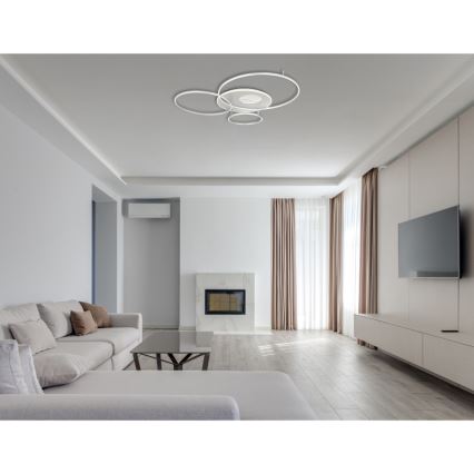 Globo - LED Hämardatav laevalgusti LED/70W/230V 2700-6500K matt kroom + kaugjuhtimispult