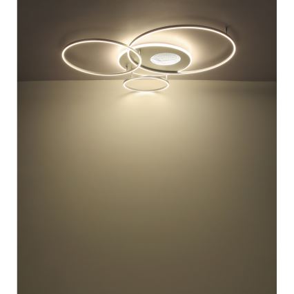 Globo - LED Hämardatav laevalgusti LED/70W/230V 2700-6500K matt kroom + kaugjuhtimispult