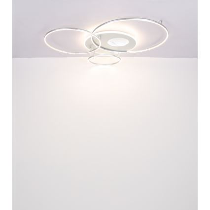 Globo - LED Hämardatav laevalgusti LED/70W/230V 2700-6500K matt kroom + kaugjuhtimispult