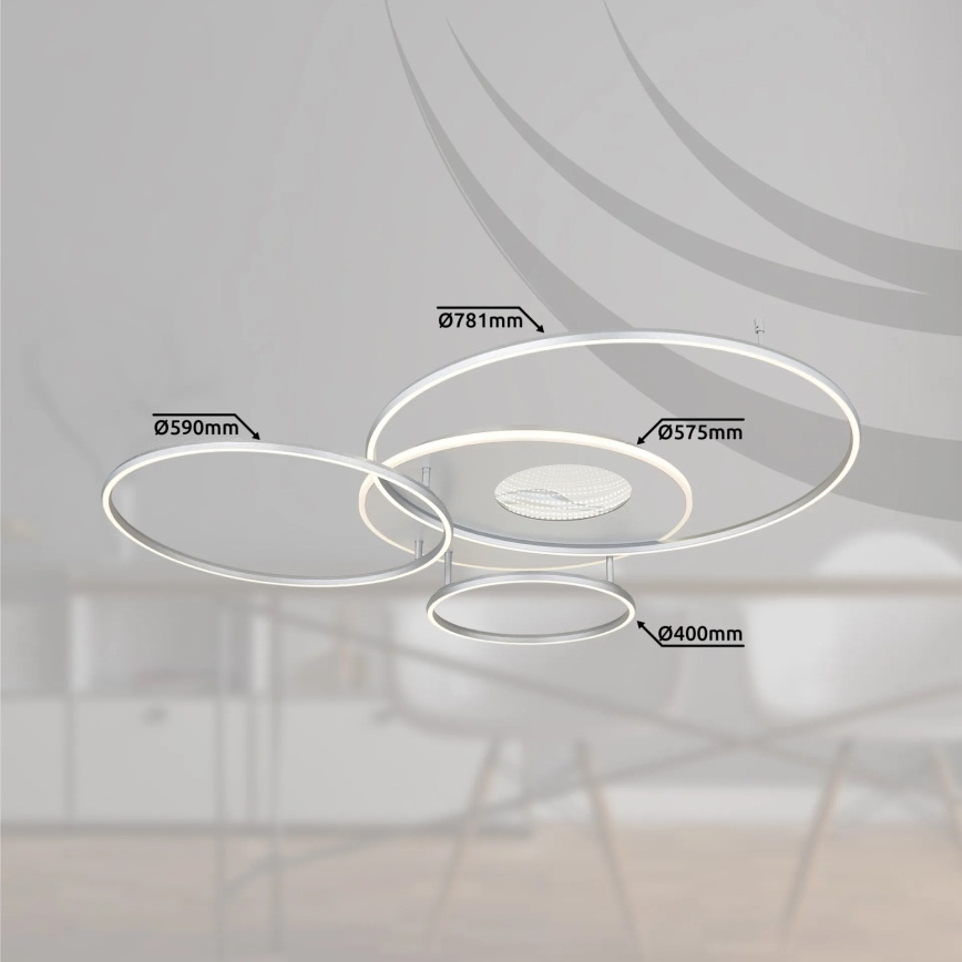 Globo - LED hämardatav laelamp LED/70W/230V 2700-6500K Wi-Fi Tuya mattkroom + kaugjuhtimispult