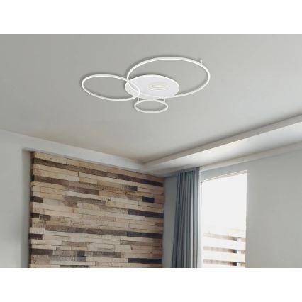 Globo - hämardatav LED laevalgusti LED/70W/230V 2700-6500K 105x26,5 cm hõbedane + kaugjuhtimispult