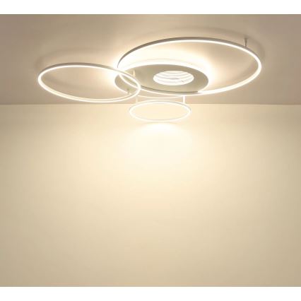 Globo - hämardatav LED laevalgusti LED/70W/230V 2700-6500K 105x26,5 cm hõbedane + kaugjuhtimispult