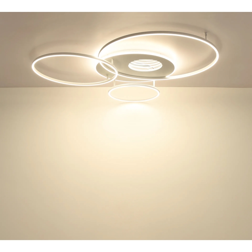 Globo - hämardatav LED laevalgusti LED/70W/230V 2700-6500K 105x26,5 cm hõbedane + kaugjuhtimispult
