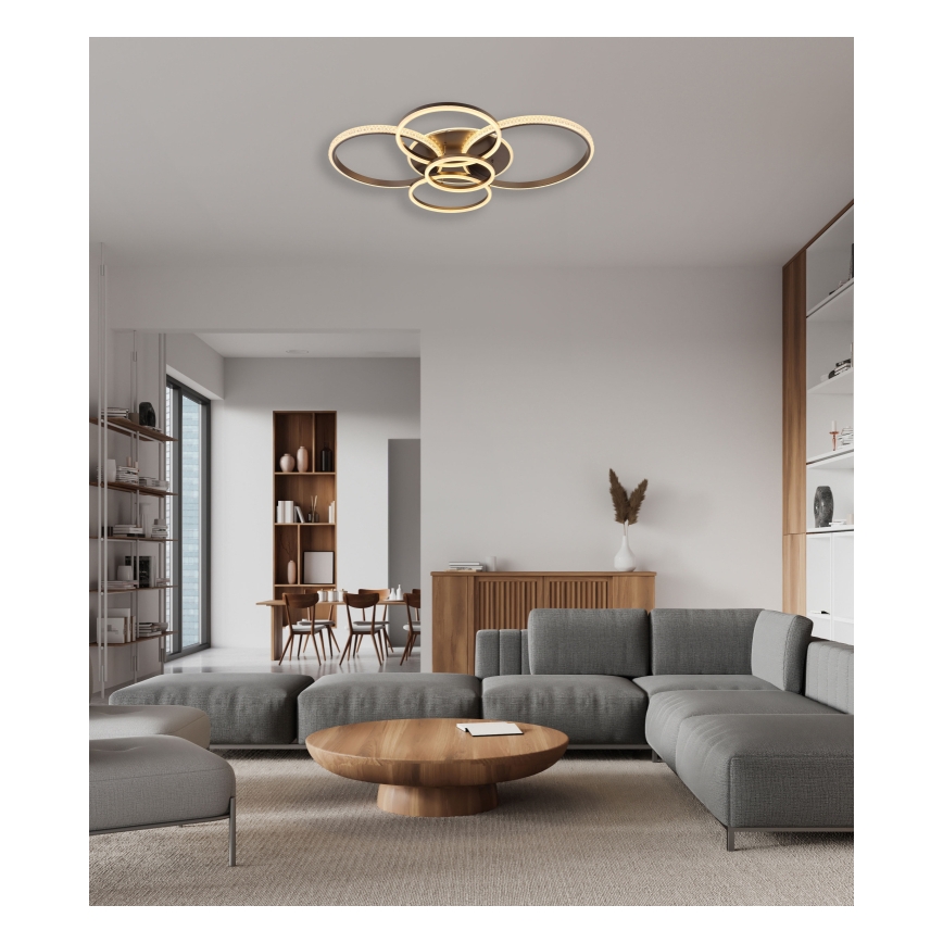 Globo - LED Laevalgusti LED/70W/230V 3000K 88x110 cm antratsiit