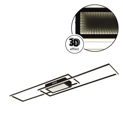 Globo - LED hämardatav laevalgusti LED/42W/230V 2700-6500K 19,6x96 cm must + kaugjuhtimispult
