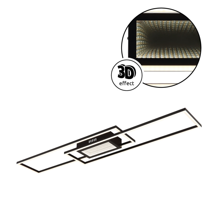 Globo - LED hämardatav laevalgusti LED/42W/230V 2700-6500K 19,6x96 cm must + kaugjuhtimispult