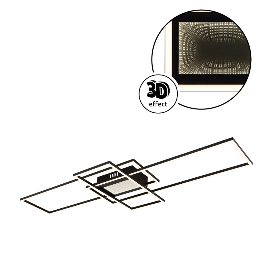 Globo - hämardatav LED-laelamp LED/60W/230V 2700-6500K 42x110,8 cm must + kaugjuhtimispult