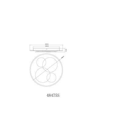 Globo - LED laevalgusti LED/40W/230V 3000K läbimõõt 49 cm