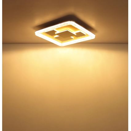 Globo - LED laevalgusti LED/40W/230V 3000K 48,8x48,8 cm kuldne