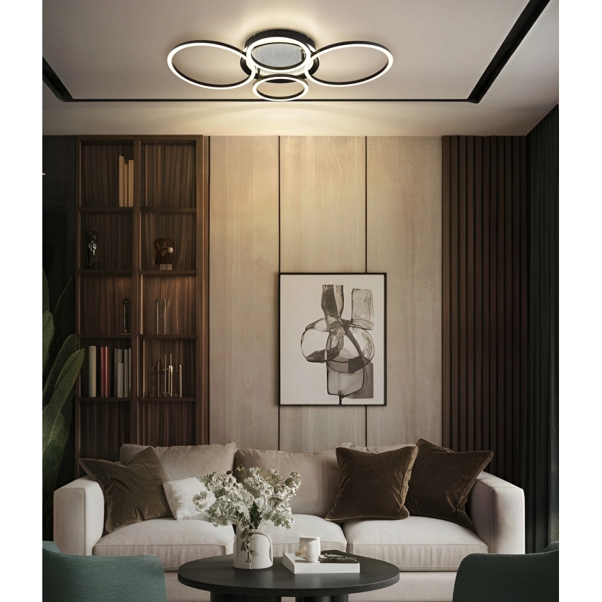 Globo - LED laelamp LED/40W/230V 4000K 72x52 cm must
