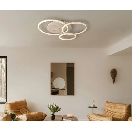 Globo - LED laelamp LED/40W/230V 3000K 78x60 cm beež