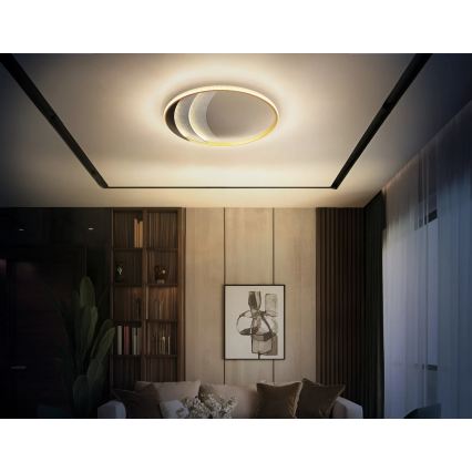 Globo - LED laelamp LED/40W/230V 3000/4000/6000K läbimõõt 52 cm kuldne