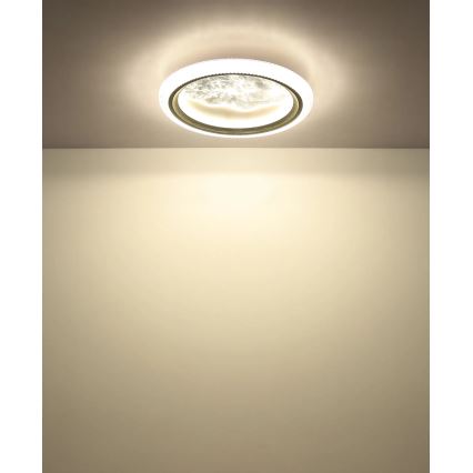 Globo - LED laelamp LED/28W/230V 3000/4200/6000K läb. 39,5 cm hõbedane