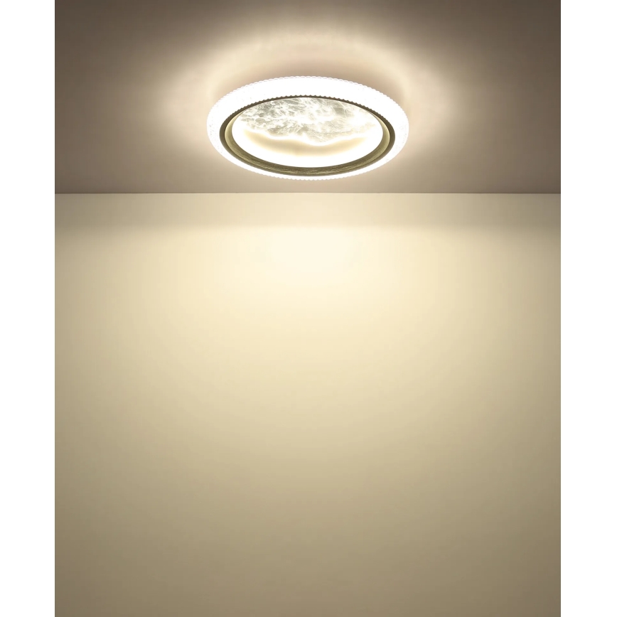 Globo - LED laelamp LED/28W/230V 3000/4200/6000K läb. 39,5 cm hõbedane