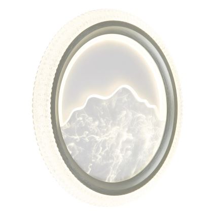 Globo - LED laelamp LED/28W/230V 3000/4200/6000K läb. 39,5 cm hõbedane