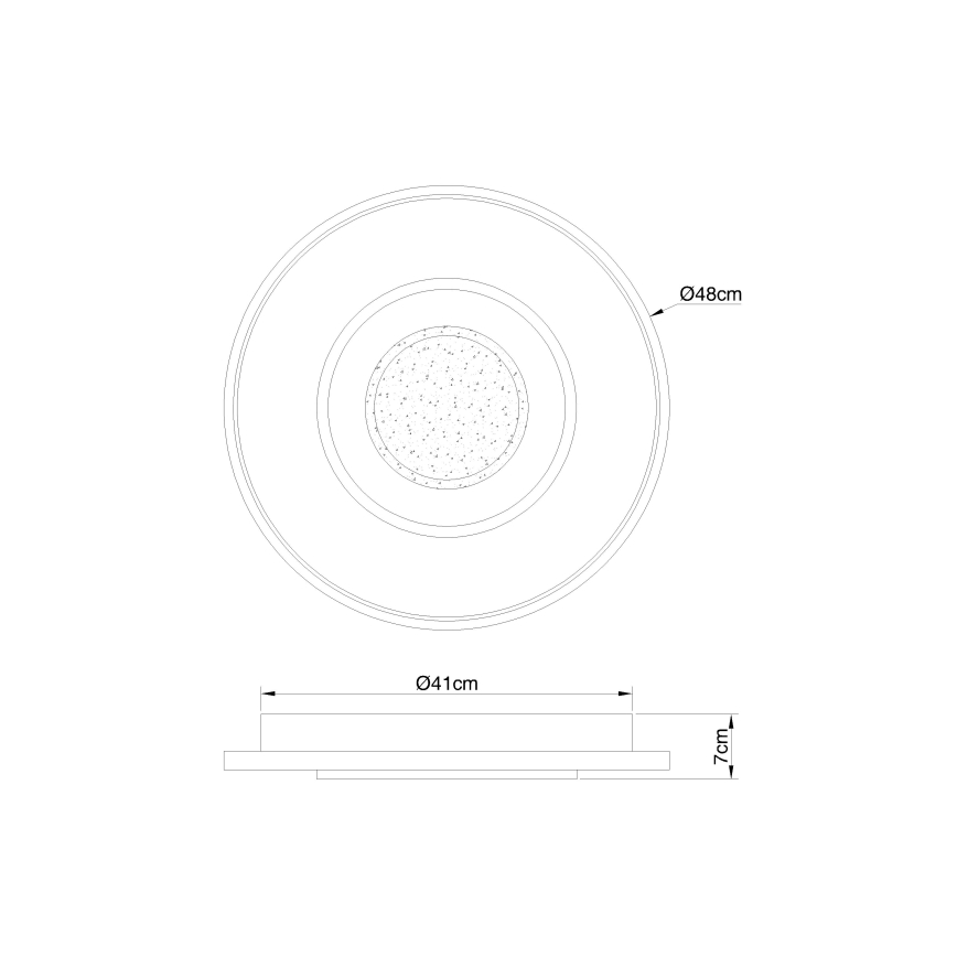 Globo - LED Hämardatav laevalgusti LED/36W/230V 2700-6000K + kaugjuhtimispult