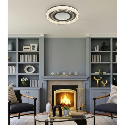 Globo - LED Hämardatav laevalgusti LED/48W/230V 2700-6000K d. 48 cm antratsiit + kaugjuhtimispult
