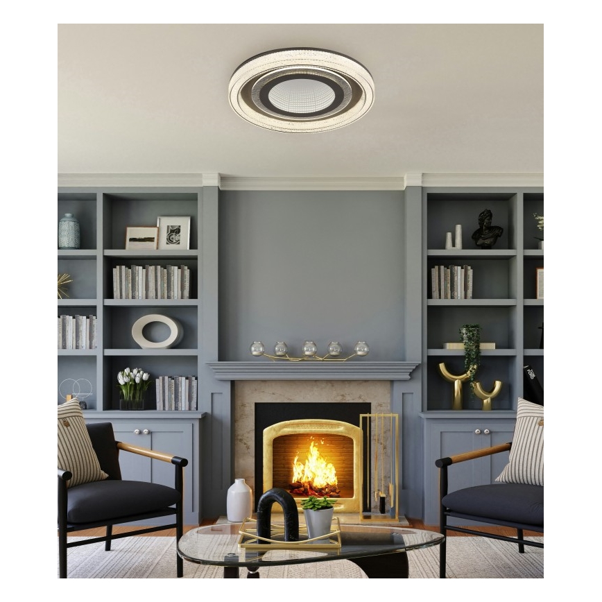 Globo - LED Hämardatav laevalgusti LED/48W/230V 2700-6000K d. 48 cm antratsiit + kaugjuhtimispult