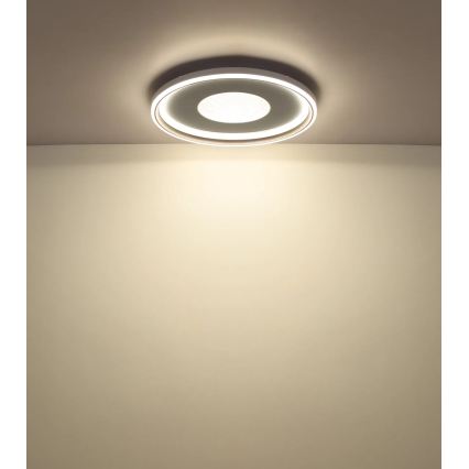 Globo - hämardatav LED-laevalgusti LED/60W/230V 2700-6000K läbimõõt 59 cm valge/kreemjas + kaugjuhtimispult