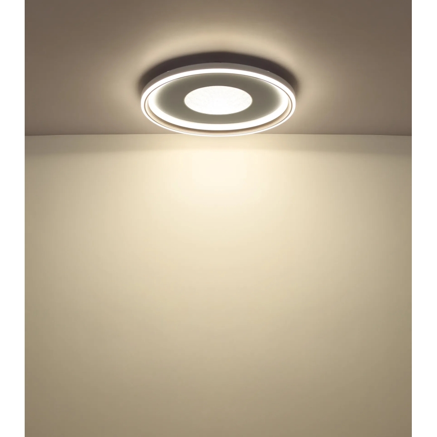 Globo - hämardatav LED-laevalgusti LED/60W/230V 2700-6000K läbimõõt 59 cm valge/kreemjas + kaugjuhtimispult