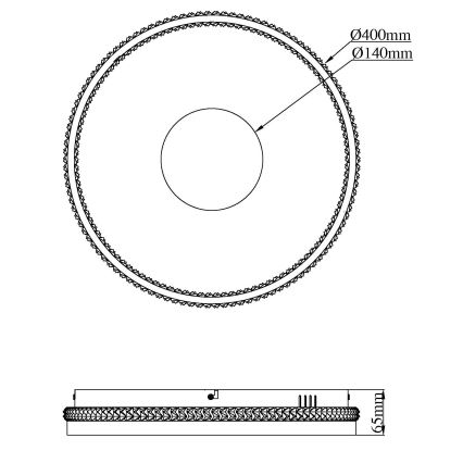 Globo - hämardatav laevalgusti LED/30W/230V 2700-6500K läbimõõt 41 cm + kaugjuhtimispult
