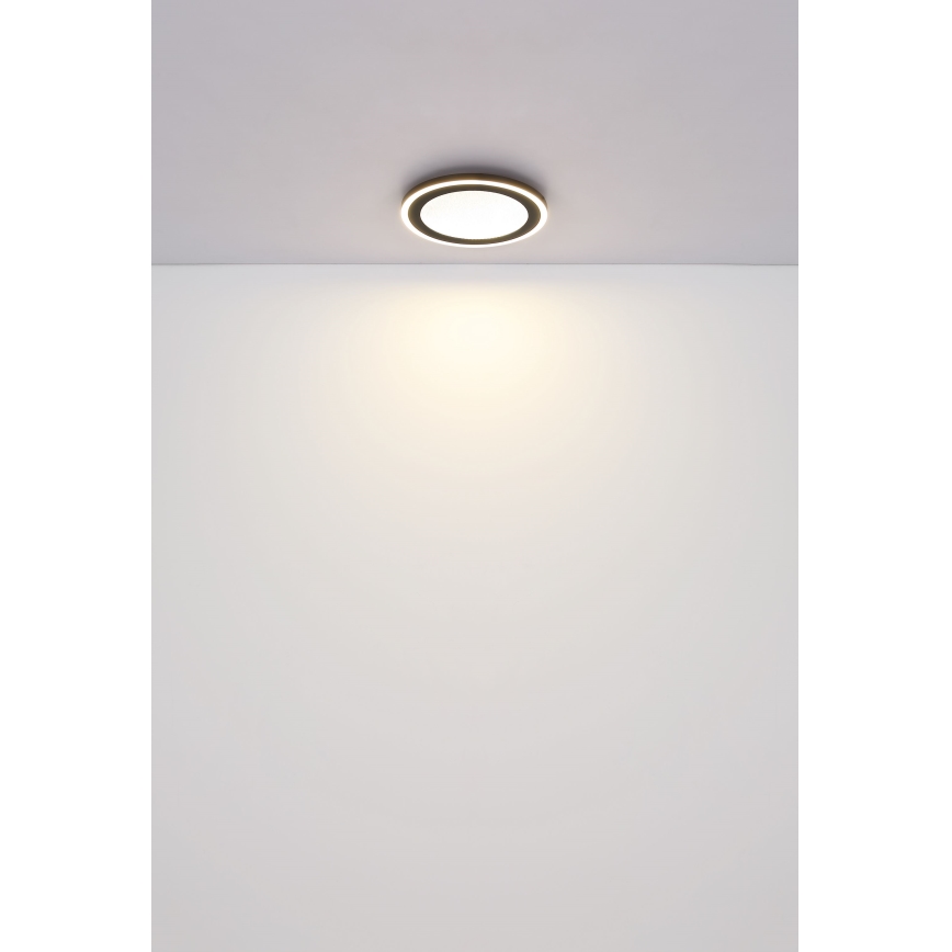 Globo - LED Laevalgusti LED/24W/230V 4000K d. 34 cm must