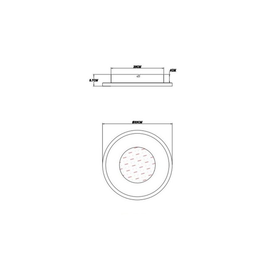 Globo - LED Laevalgusti LED/24W/230V 2700/4500/6500K d. 33 cm