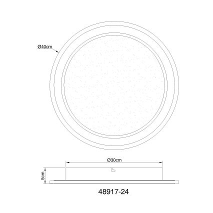 Globo - LED Hämardatav laevalgusti LED/24W/230V 2700-6000K + kaugjuhtimispult