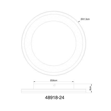 Globo - LED Hämardatav laevalgusti LED/24W/230V 2700-6000K + kaugjuhtimispult