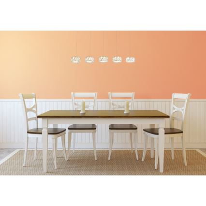 Globo - LED Lühter LED/52W/230V 4000K läikiv kroom/läbipaistev