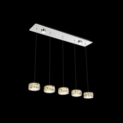 Globo - LED Lühter LED/52W/230V 4000K läikiv kroom/läbipaistev