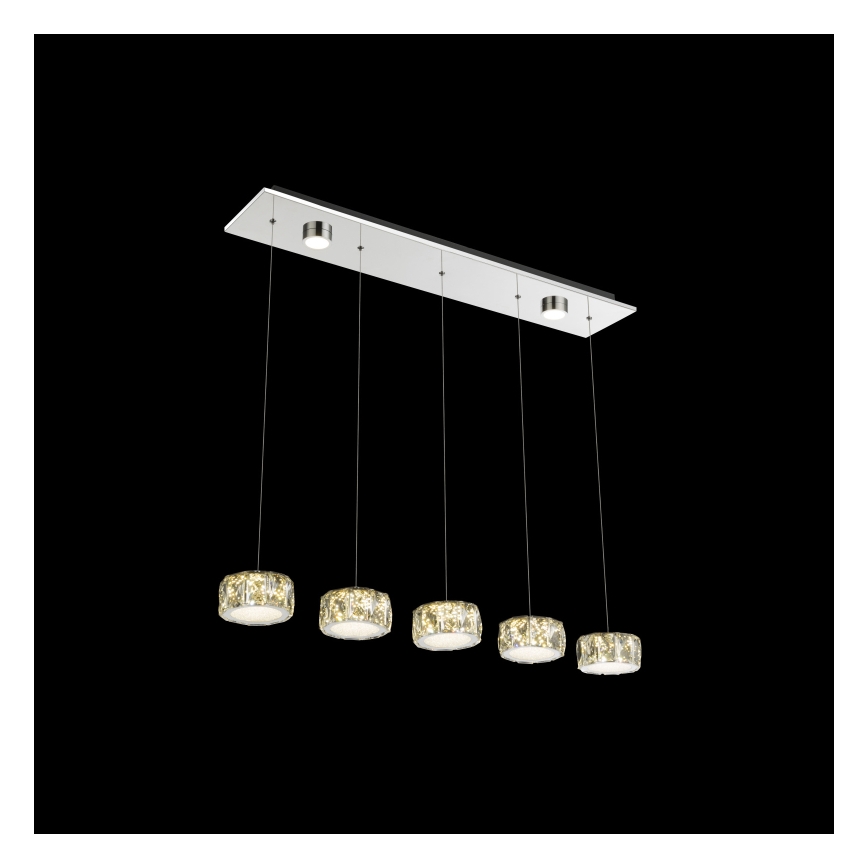 Globo - LED Lühter LED/52W/230V 4000K läikiv kroom/läbipaistev