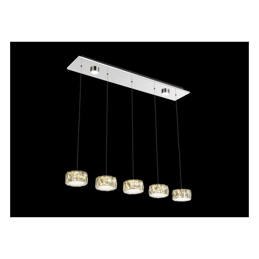 Globo - LED Lühter LED/52W/230V 4000K läikiv kroom/läbipaistev