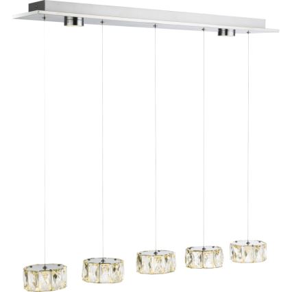 Globo - LED Lühter LED/52W/230V 4000K läikiv kroom/läbipaistev