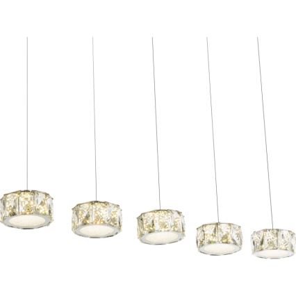 Globo - LED Lühter LED/52W/230V 4000K läikiv kroom/läbipaistev