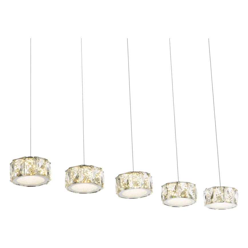 Globo - LED Lühter LED/52W/230V 4000K läikiv kroom/läbipaistev