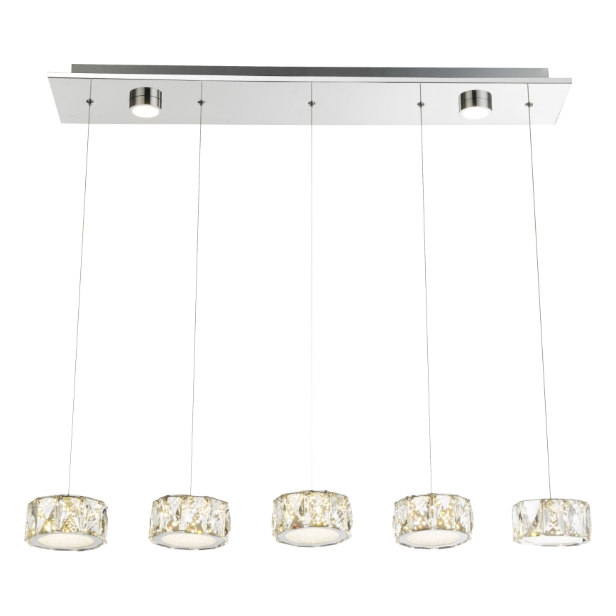 Globo - LED Lühter LED/52W/230V 4000K läikiv kroom/läbipaistev